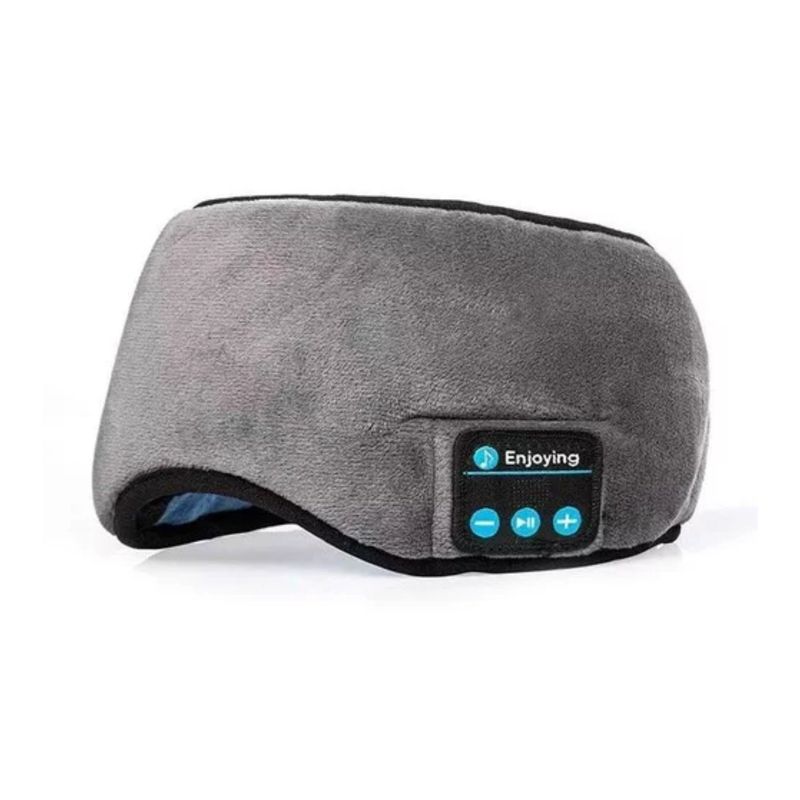 IMPORTCLICK - Máscara Antifaz Dormir Auriculares Música Bluetooth Gris - Gris