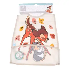 BAMBINO - Babero De Alimentacion Beige Bambi Unisex Con Lineas