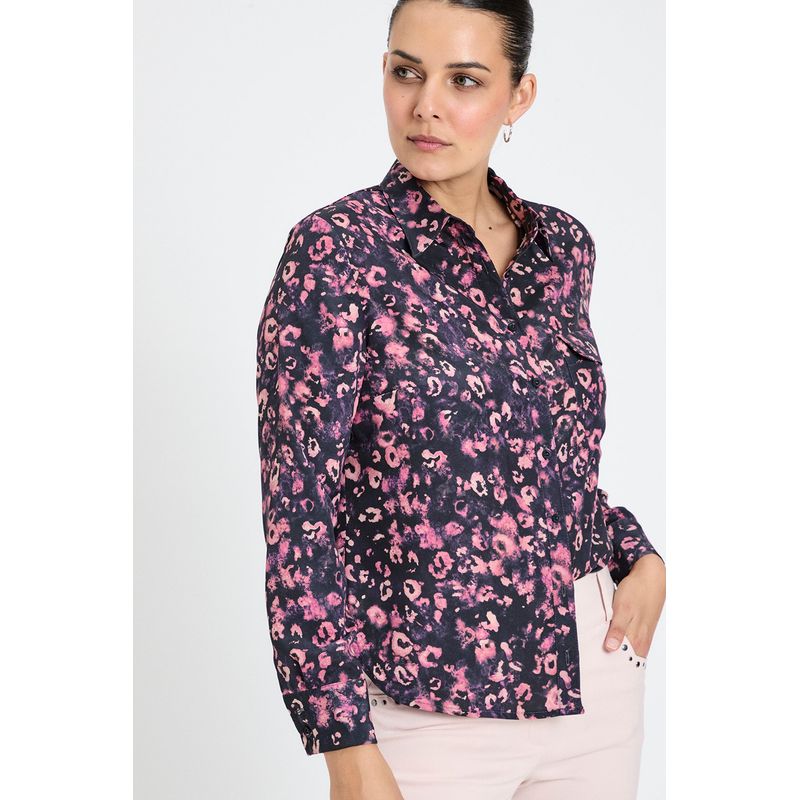 IO - Blusa Manga Larga Negro Mujer Io
