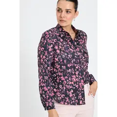 IO - Blusa Manga Larga Negro Mujer