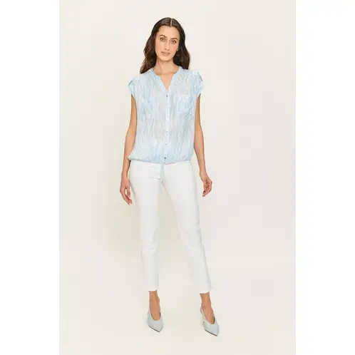 ASH - Blusa Manga Corta Crudo Mujer
