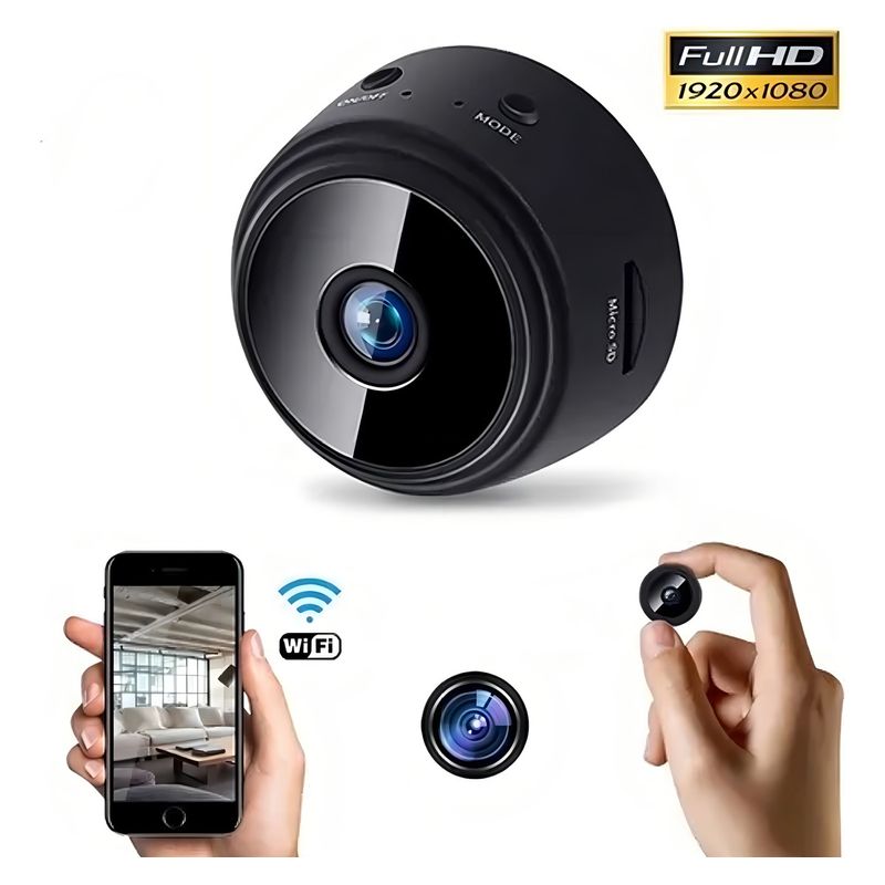 GENERICO - Mini Cámara Espia Seguridad Wifi Inalámbrica Oculta