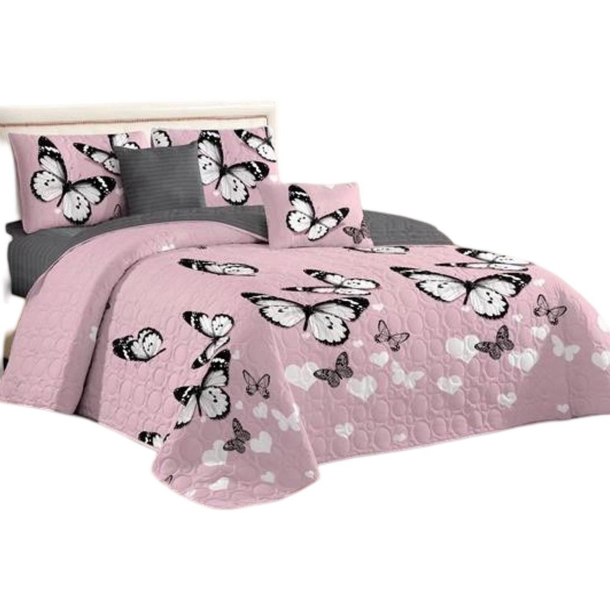 GENERICO - Cubrecama Quilt Plaza y Media Verano Fresco 11n17