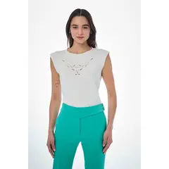 IO - Polera Estampada Crudo