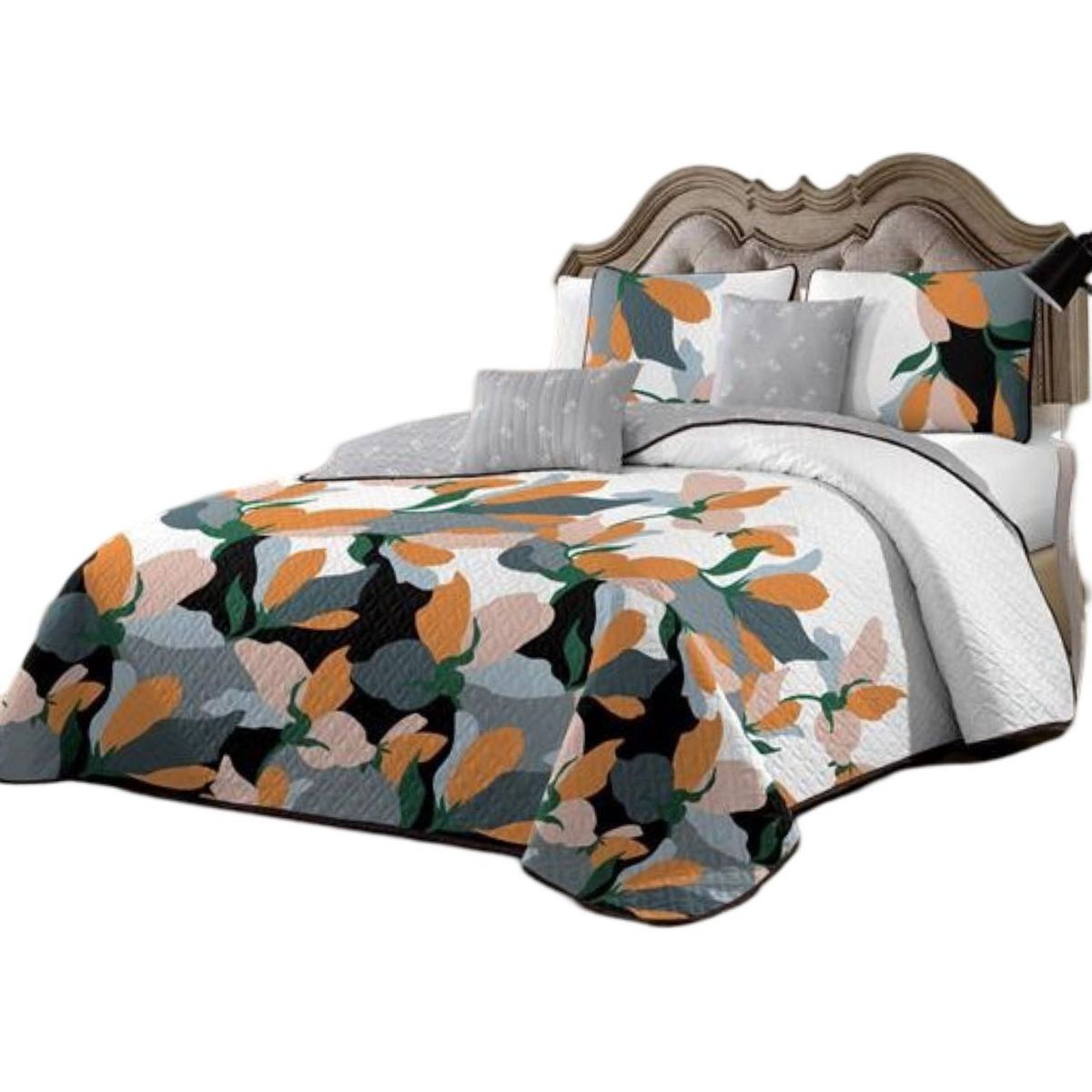 GENERICO - Cubrecama Quilt Plaza y Media Verano Fresco 11n47