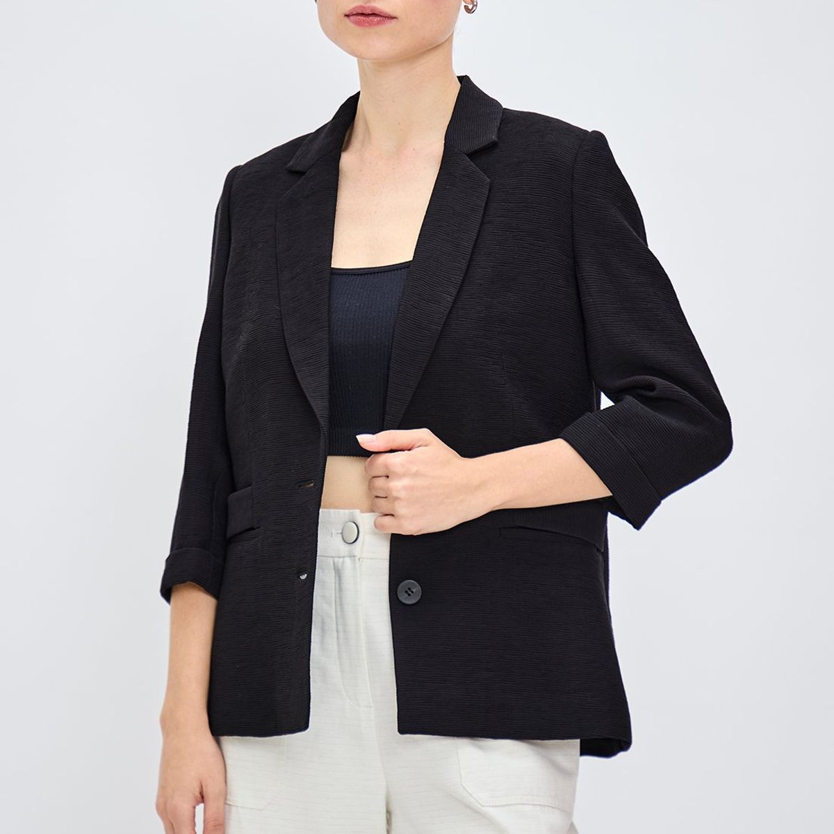 IO - Blazer Negro Mujer Io