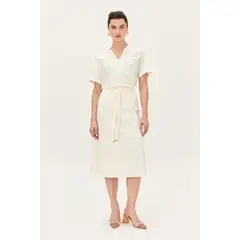 MA GRIFFE - Blusa Lino Crudo Magriffe