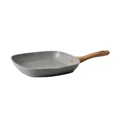 GENERICO - Sartén cuadrado 28 cm antiadherente de cerámica Linea Marmolada Bifera