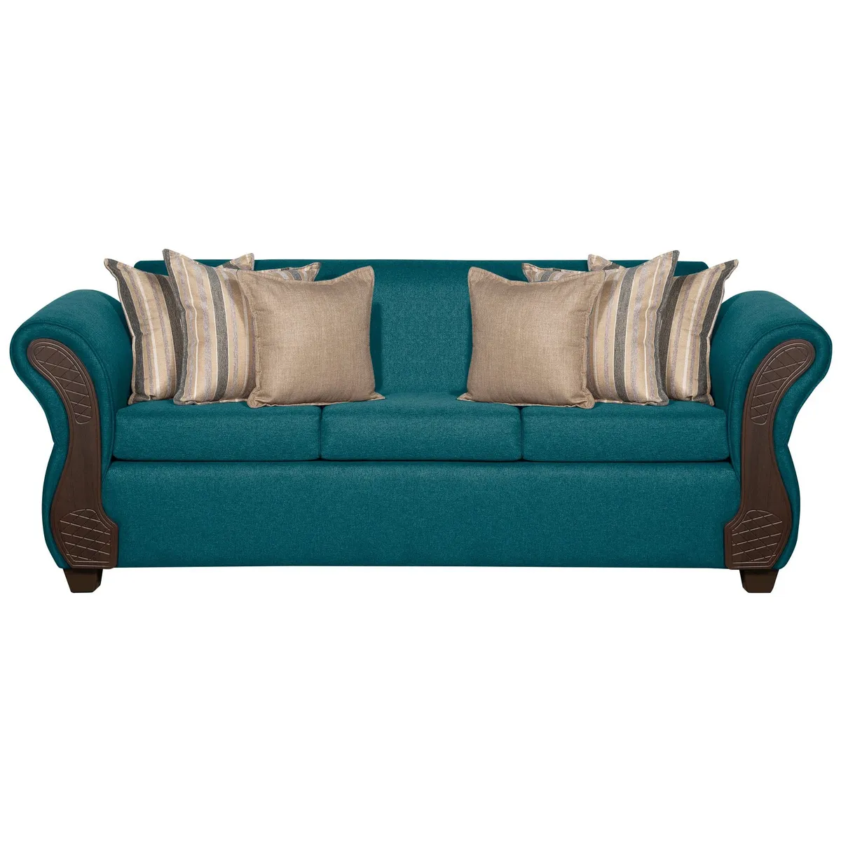 RUZAM MOBEL - SOFA 3 CUERPOS MARSELLA TURQUESA