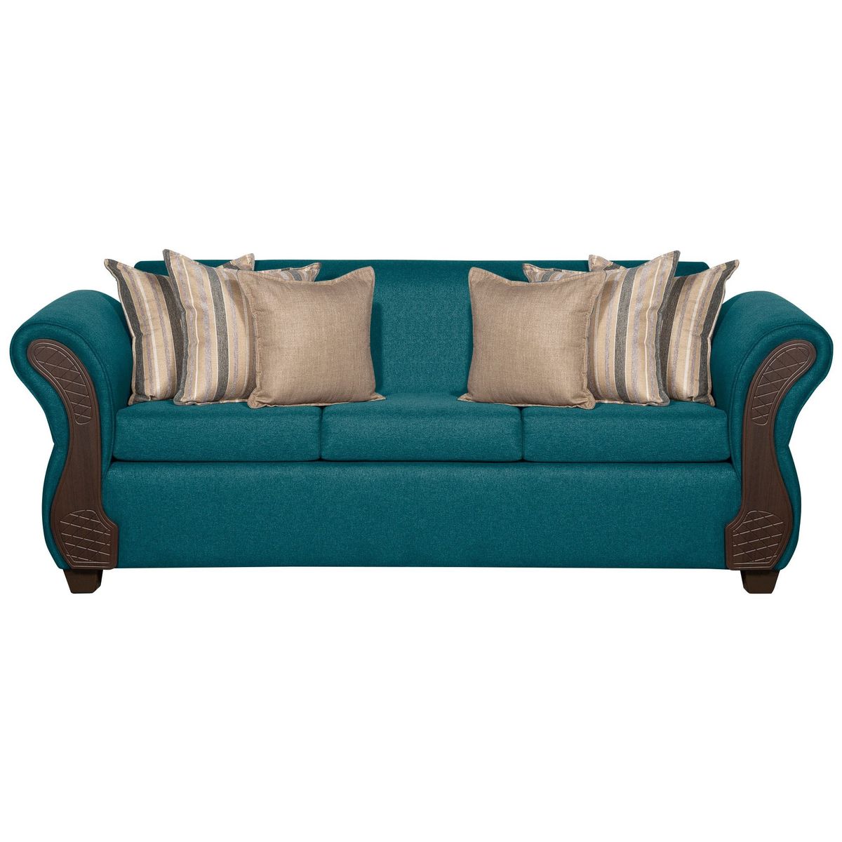 RUZAM MOBEL - SOFA 3 CUERPOS MARSELLA TURQUESA