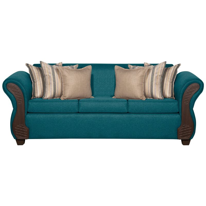 RUZAM MOBEL - SOFA 3 CUERPOS MARSELLA TURQUESA