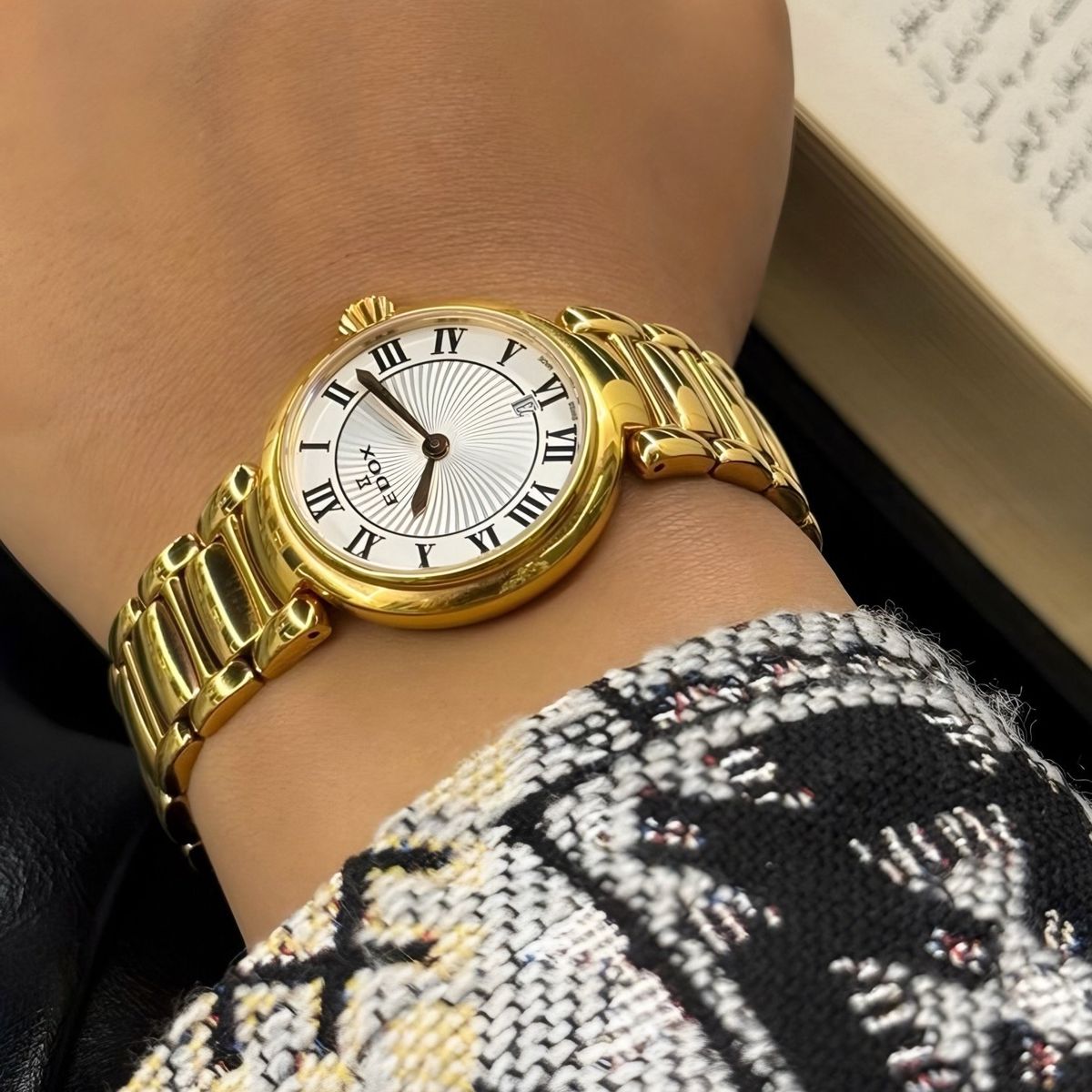EDOX - Reloj Edox Roman Numeral Mujer