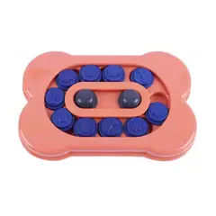 GENERICO - Plato Puzle Interactivo Para Perros Y Gatos Mascotas Rosado