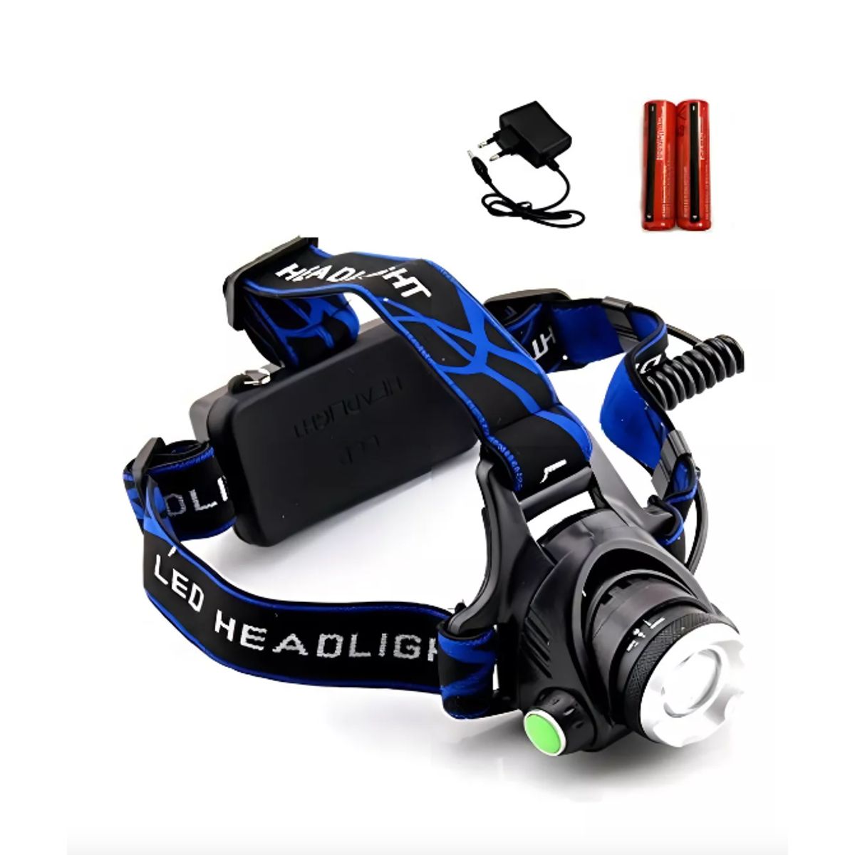 GENERICO - Linterna Frontal Led Cabeza Recargable 1600