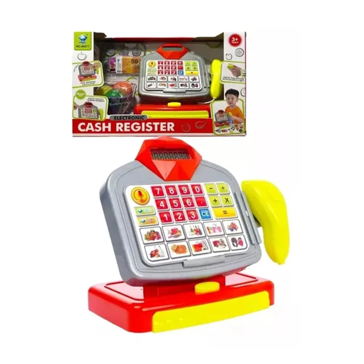 GENERICO - Juguete Caja Registradora Con Luz Y Sonido Para Niños