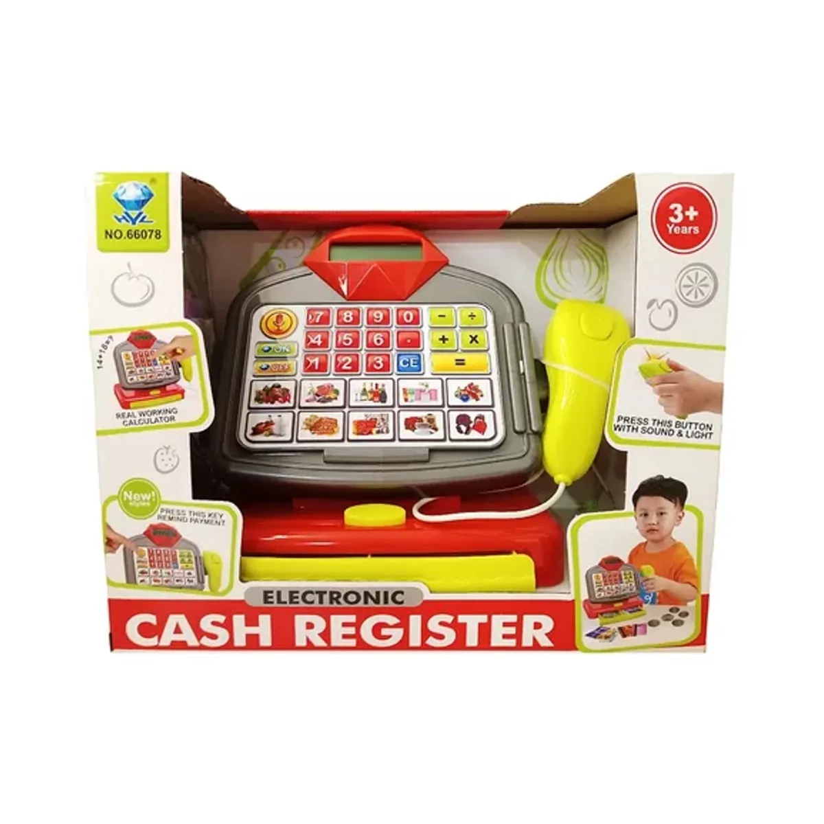 GENERICO - Juguete Caja Registradora Con Luz Y Sonido Para Niños