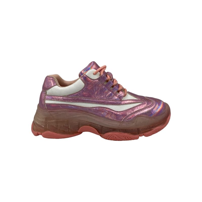 HERIEL - Zapatilla Rosa Plataforma Mujer
