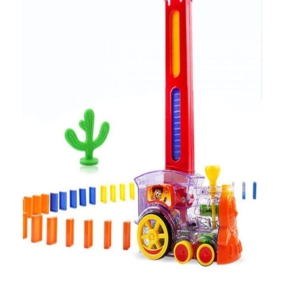 GENERICO - Tren Domino 60 Piezas Juguete Motricidad Bebés