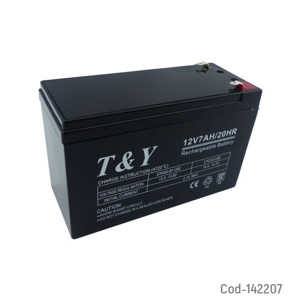 OEM - Bateria De 12 Voltios Y 7 Amperios Marca T&Y