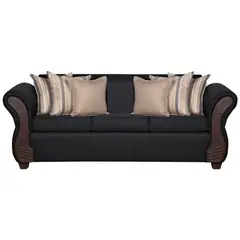 RUZAM MOBEL - SOFA 3 CUERPOS MARSELLA NEGRO