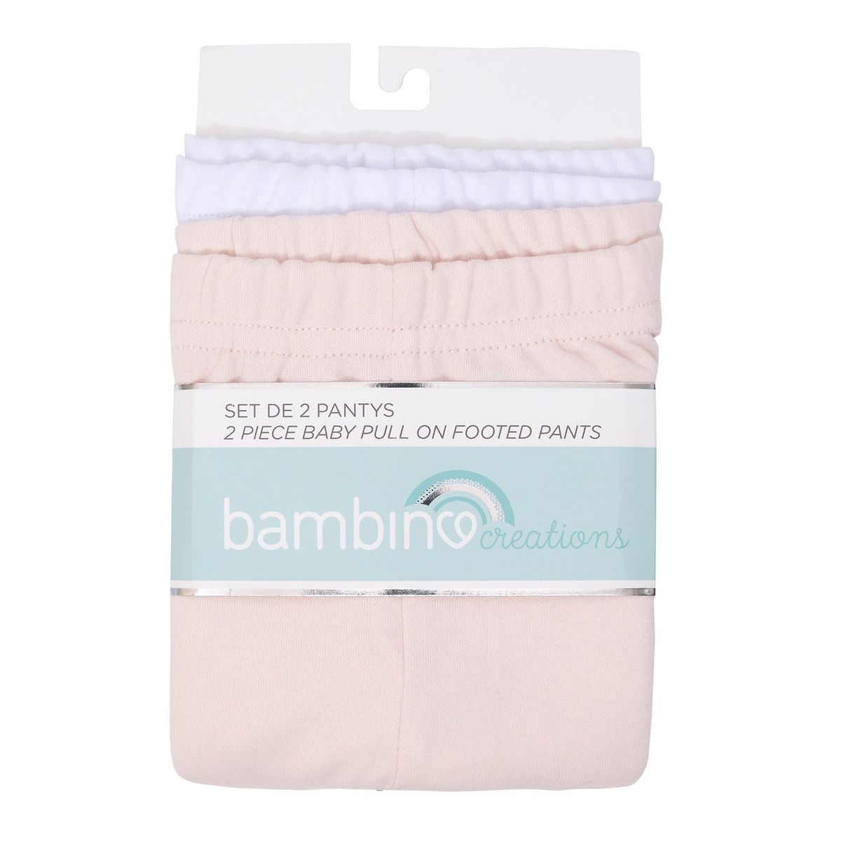 BAMBINO - Set 2 Pantys Blanco Estrellas Niño 6-9 Meses