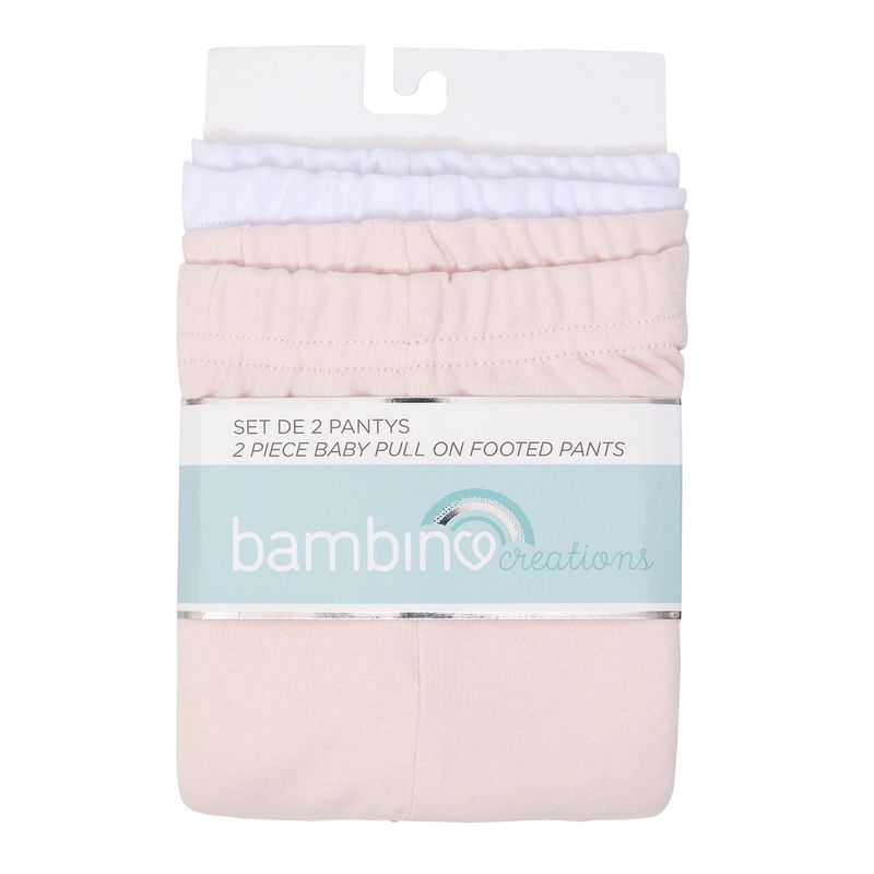 BAMBINO - Set 2 Pantys Blanco Estrellas Niño 6-9 Meses