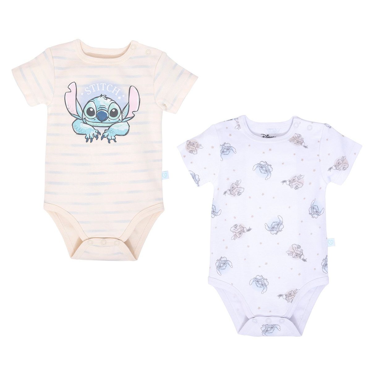 BAMBINO - Body X2 Unisex  Stitch Body Manga Corta 3 - 6 Meses