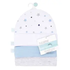 BAMBINO - Set 3 Gorritos Celeste Estrellas Niño