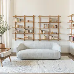 AMOBLE - Sofa Staton Gris Amoblé
