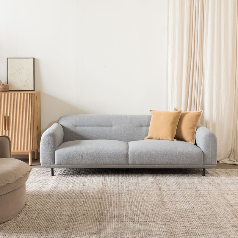 AMOBLE - Sofa Flack Gris Amoblé
