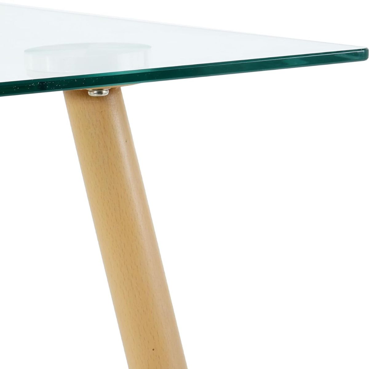 PANDALINO - Mesa Rectangular Vitreo 130x80 - Vidrio Templado - Diseño Nórdico