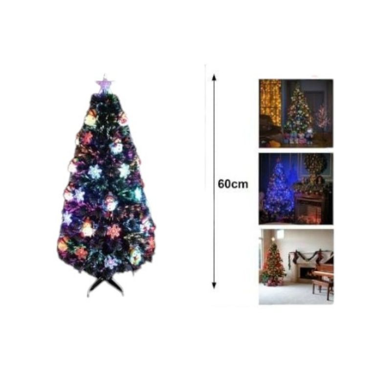 OEM - ARBOL DE NAVIDAD MESA NAVIDEÑO LUCES 60 CM