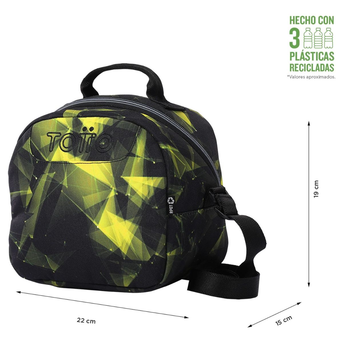 TOTTO - Totto Lonchera Térmica Escolar Niña Rpet Impermeable Eco001