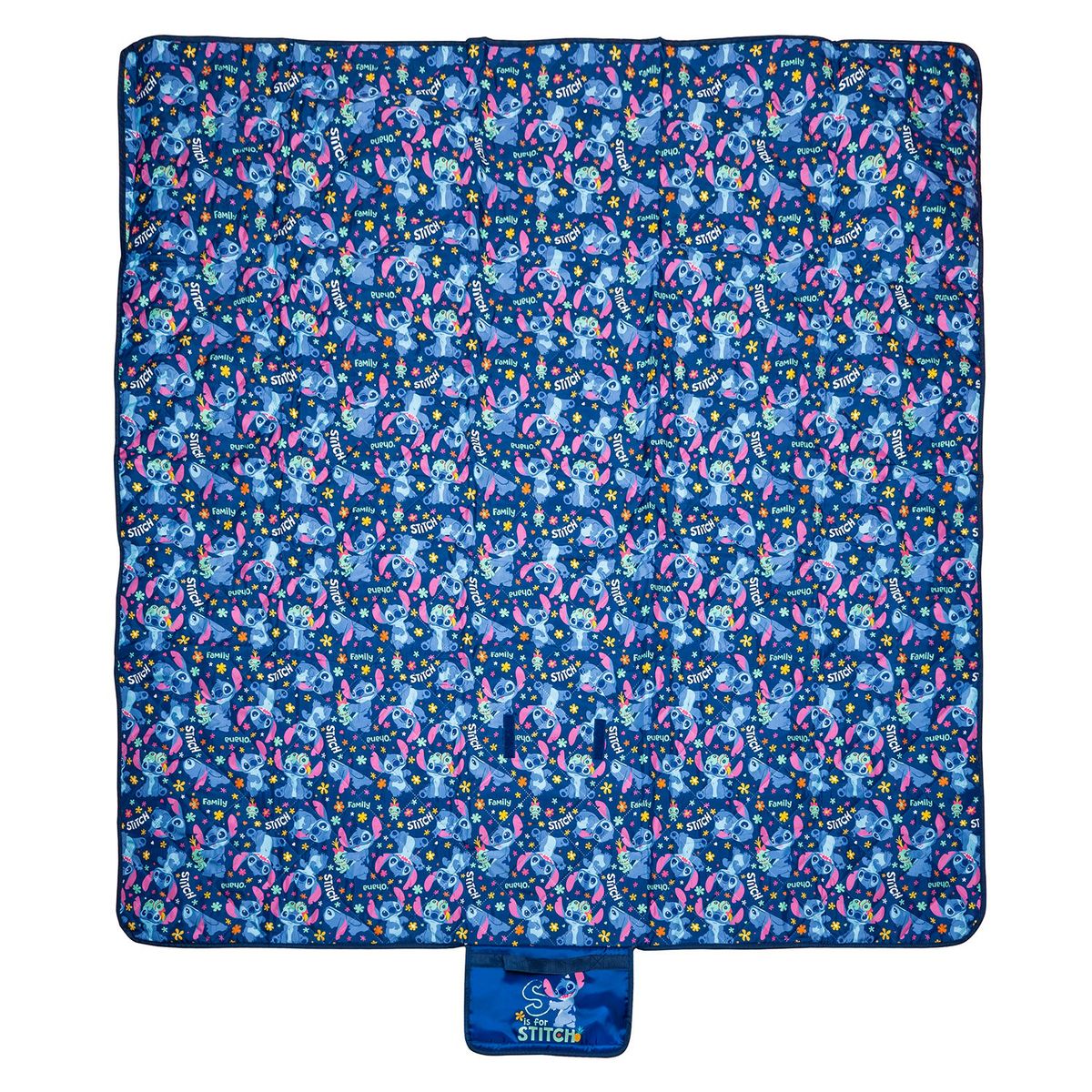 BAMBINO - Manta Picnic Azul Stitch Unisex