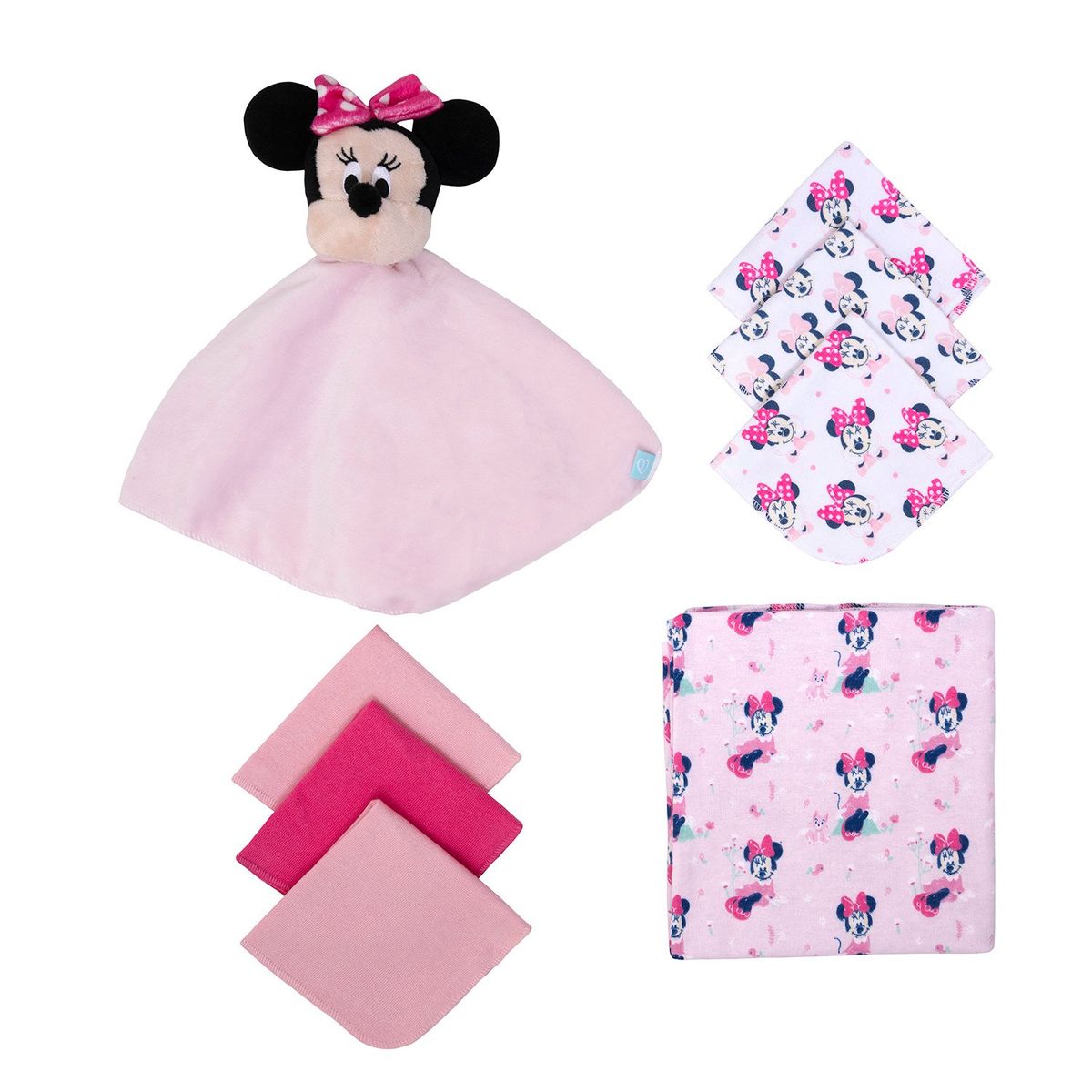 BAMBINO - Set 8 Piezas Baby Gift Rosado Minnie Gato Niña
