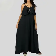 ARRAKASTA - Vestido largo de crepe