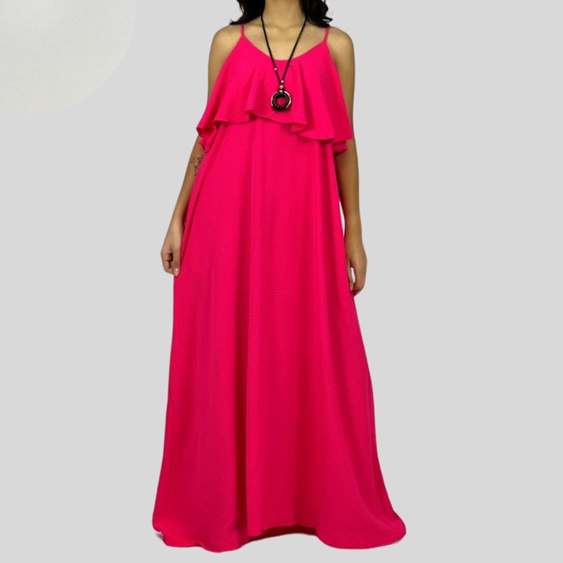 ARRAKASTA - Vestido largo de crepe