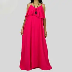 ARRAKASTA - Vestido largo de crepe
