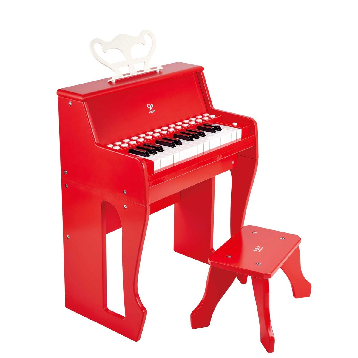 HAPE - Learn with Lights Red Piano with Stool