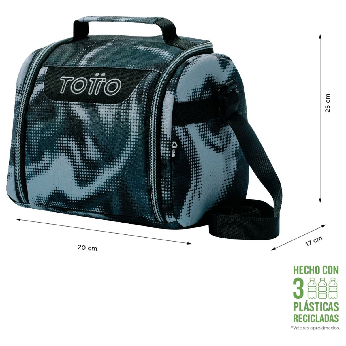 TOTTO - Totto Lonchera Térmica Escolar Niño Rpet Impermeable Eco007
