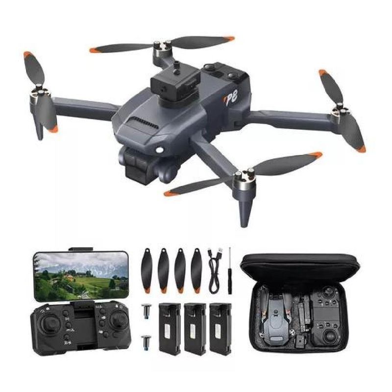GENERICO - Mini dron 4K HD con cámara y control remoto 3 baterías