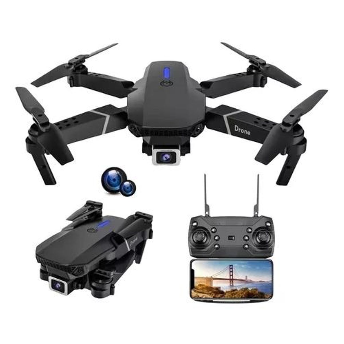 GENERICO - Película fotográfica full HD de dron profesional 4K
