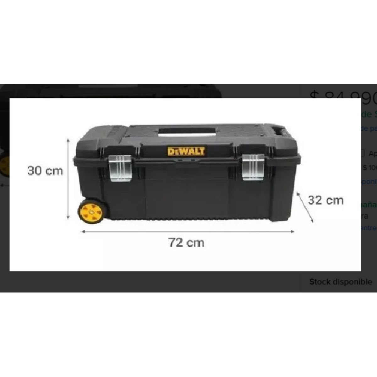 DEWALT - Caja de herramientas DeWalt DWST28100 con ruedas