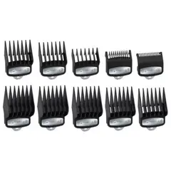 WAHL - Set Peines De Alza Guia Premium Metalico X 10 U Color Negro