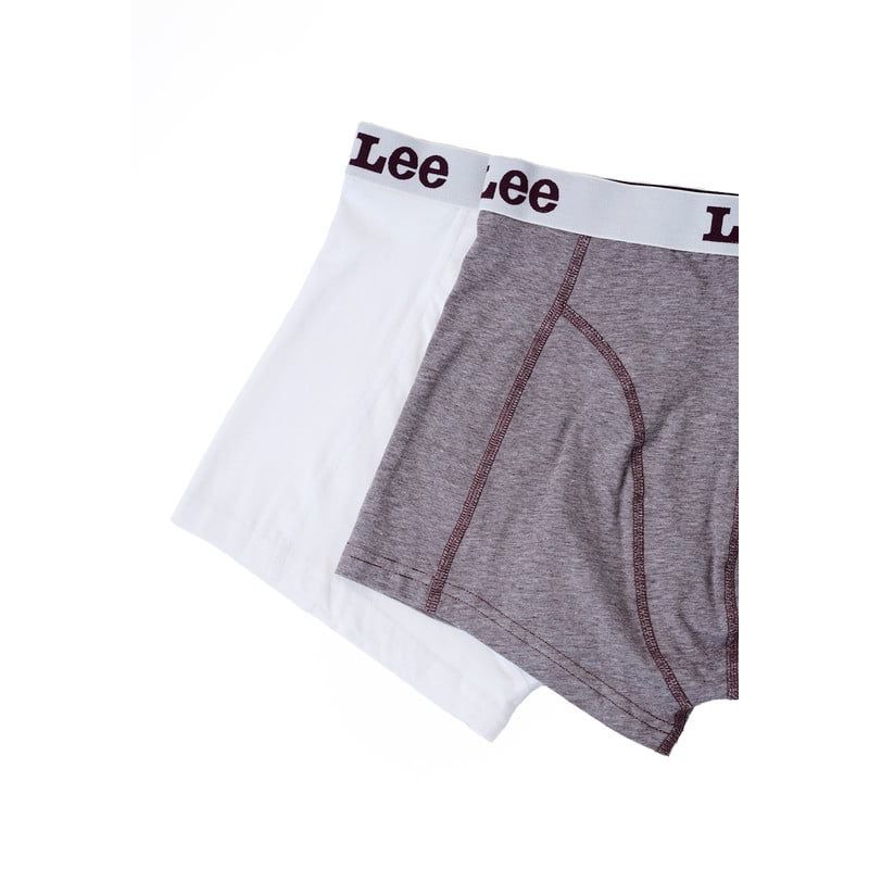 LEE - Pack 2 Boxer Lee Blanco y Gris