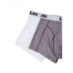 LEE - Pack 2 Boxer Blanco y Gris