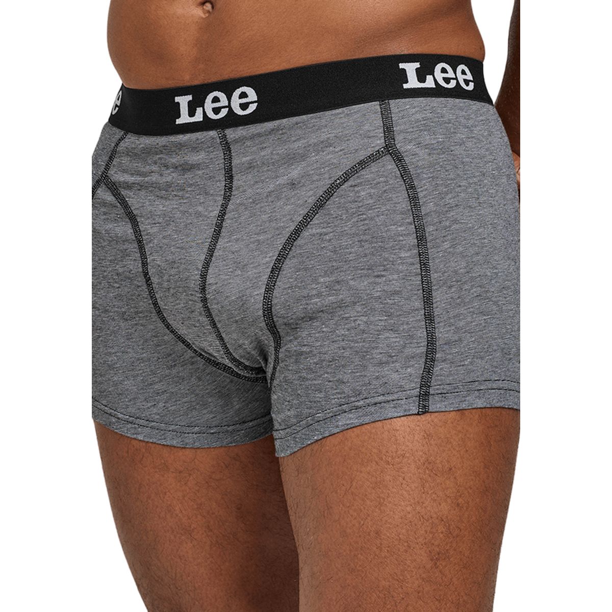 LEE - Pack 2 Boxer Lee Negro y Gris