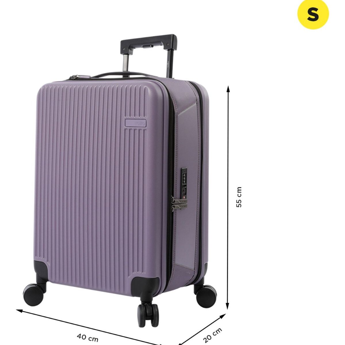 TOTTO - Totto Maleta Cabina Rigida 8 Ruedas 360 Extensible Mnm001