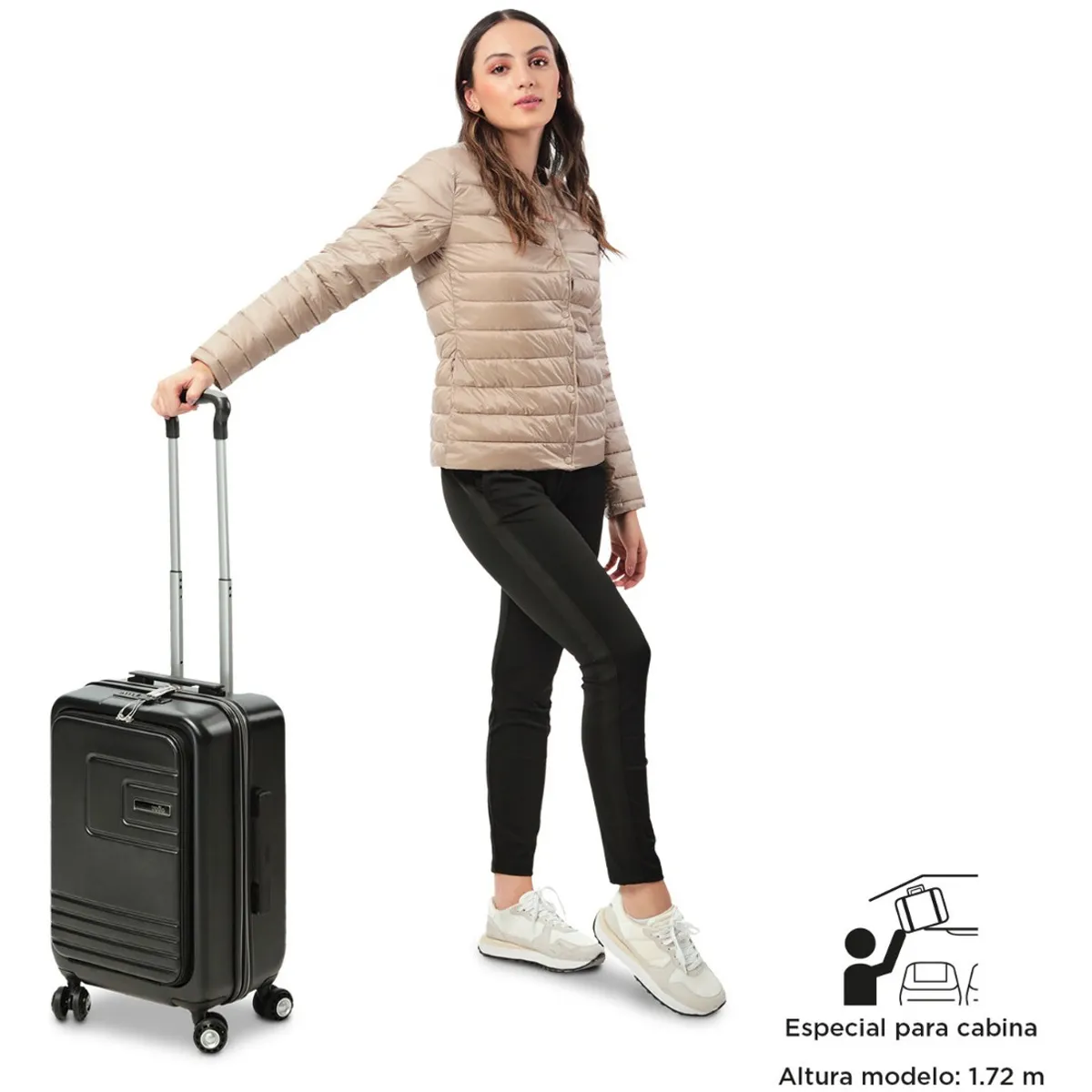 TOTTO - Totto Maleta Cabina Rigida USB Carry On 8 Ruedas 360 TAZ001