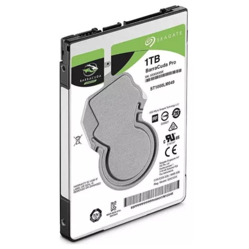 SEAGATE - Disco duro HD Seagate barracuda 1TB SATA 128MB 2.5 7200RPM
